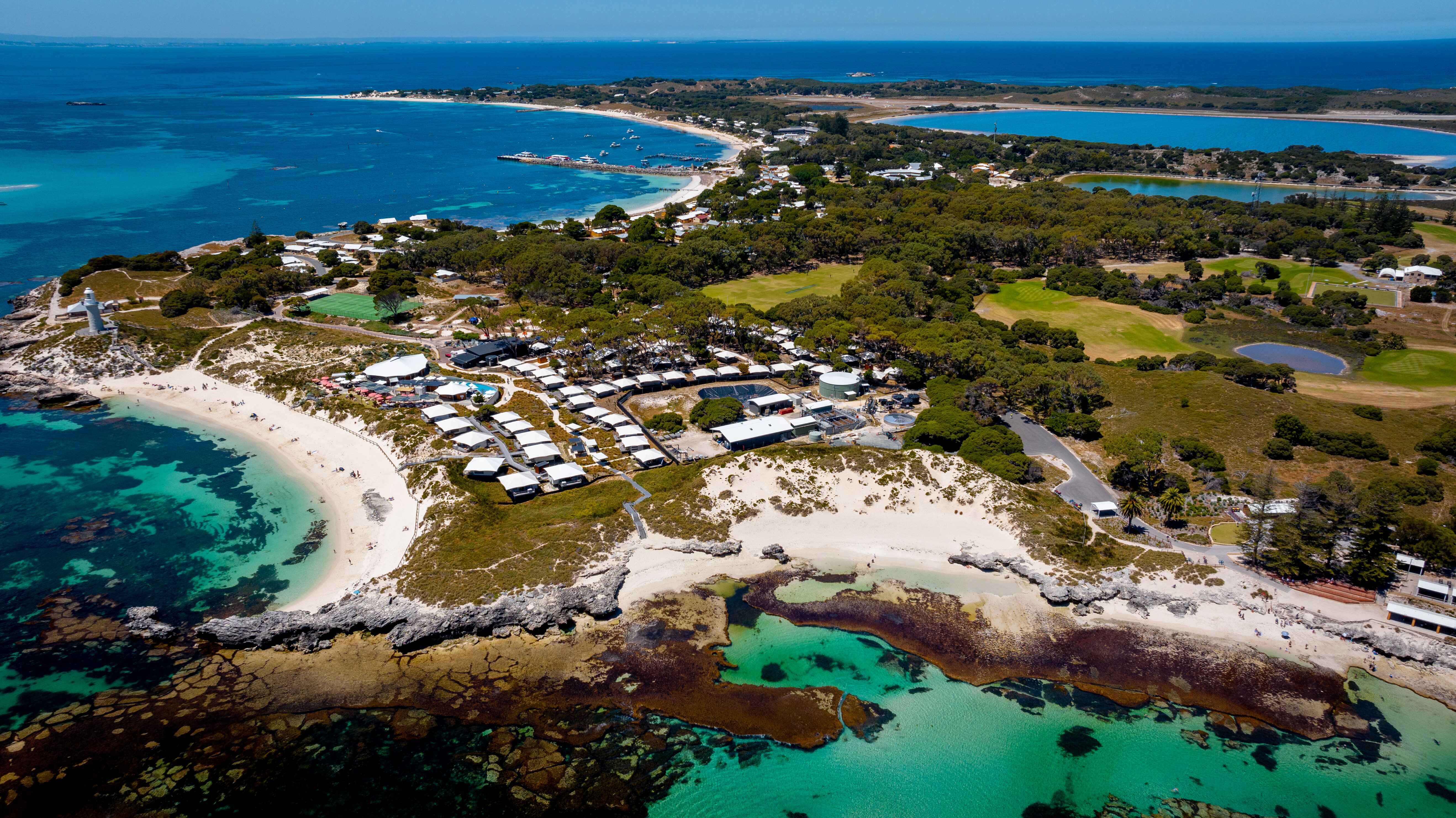 Aerial of Rottnest Island