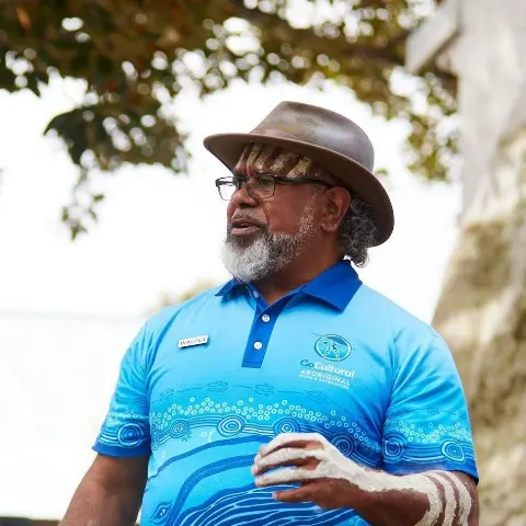 Walter McGuire, a Senior Whadjuk man and a dedicated member of the Wadjemup Aboriginal Reference Group (WARG).