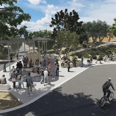 Concept render for the new Main Bus Stop